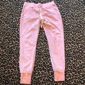 Top and bottom Velour light pink jumpsuit